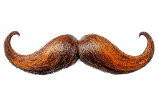 Unique mustache design with a vibrant style