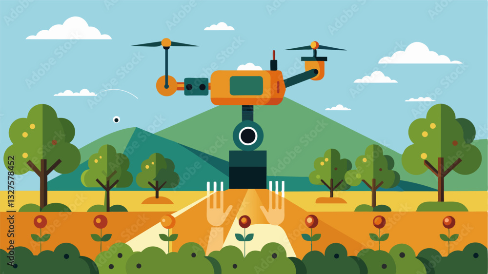 Poster the intelligent sensors and cameras on robotic pruners allow them to detect and avoid obstacles maki