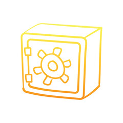 Save Box hand draw doodle  Vector icon
