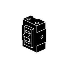 creative details circuit breaker icon vector illustration 