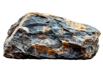 Natural stone rock with textured surface and earthy tones