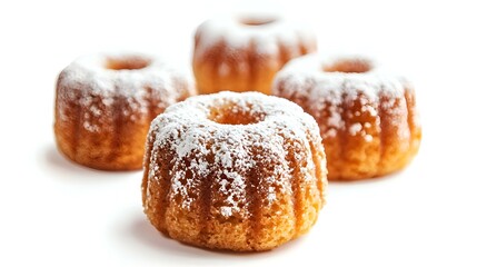Mini bundt cakes muffin with delicate icing