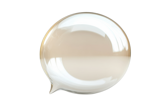 Bubble shape with transparent background for design use