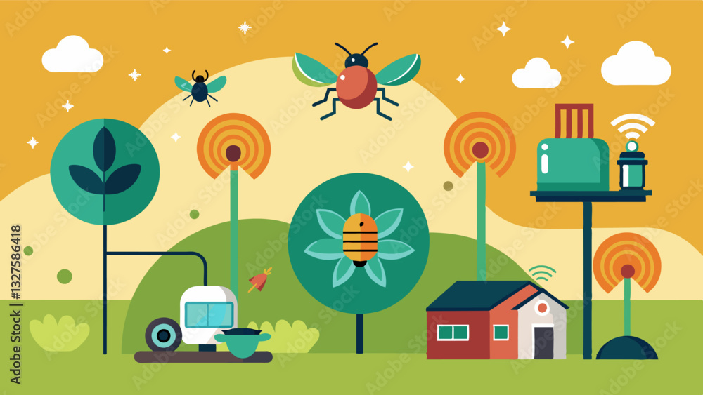Poster thanks to iot networks devices such as moisture sensors pheromone s and smart cameras can communicat