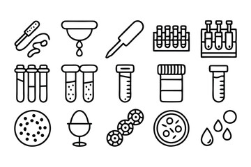 Obraz premium medical laboratory blood urine sperm and stool t 