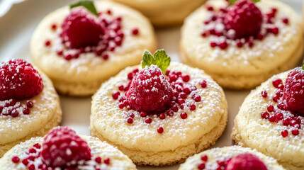 Cookie homemade breakfast bake cakes isolated and tasty snack biscuit pastry delicious sweet dessert bakery eating vector illustration.