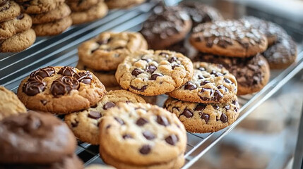 Different cookie homemade breakfast bake cakes isolated and tasty snack biscuit pastry delicious sweet dessert bakery eating vector illustration.