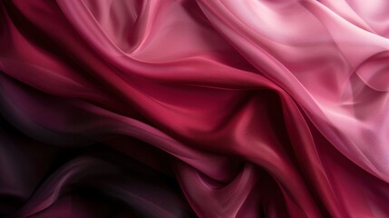 Obraz premium Elegant Silk Fabric Draped in Rich Pink and Purple Hues Ideal for Luxury and Fashion Design Pr
