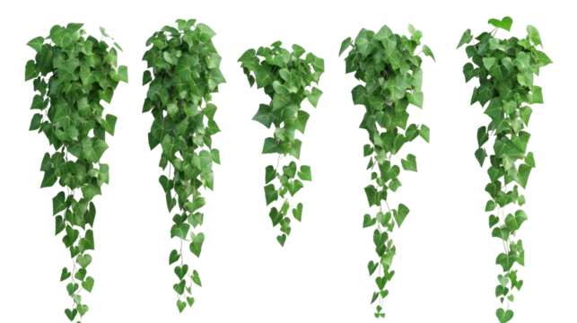 Lush green ivy cascading down in a natural setting, enhancing the serene atmosphere outdoors