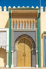 The royal palace in Fes, Morocco 