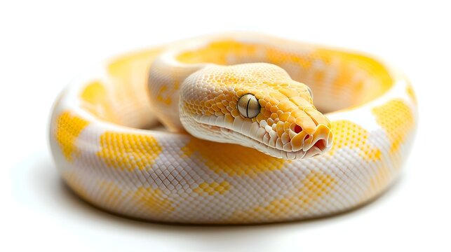 Albino Burmese Python Python molurus bivittatus