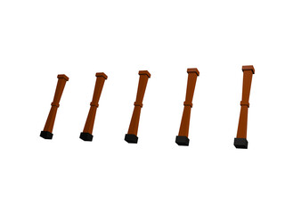 wood fence with brown black color