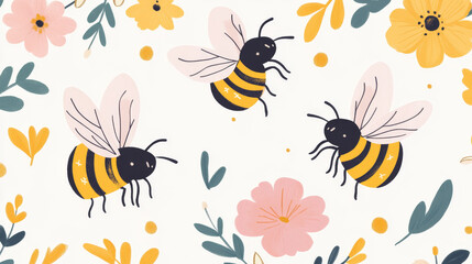 Honey set, hand drawn monochrome vector