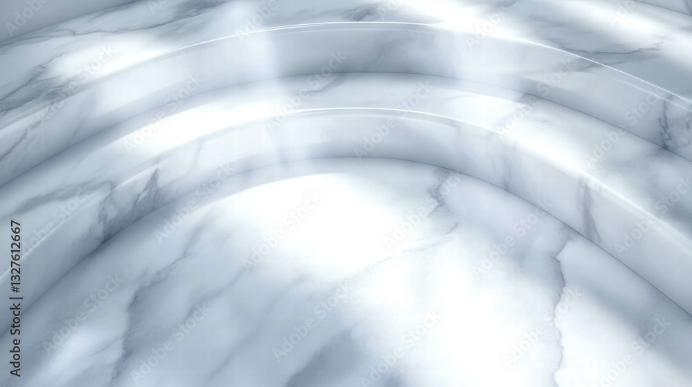 Poster elegant abstract background with marble podium for minimalist design concepts