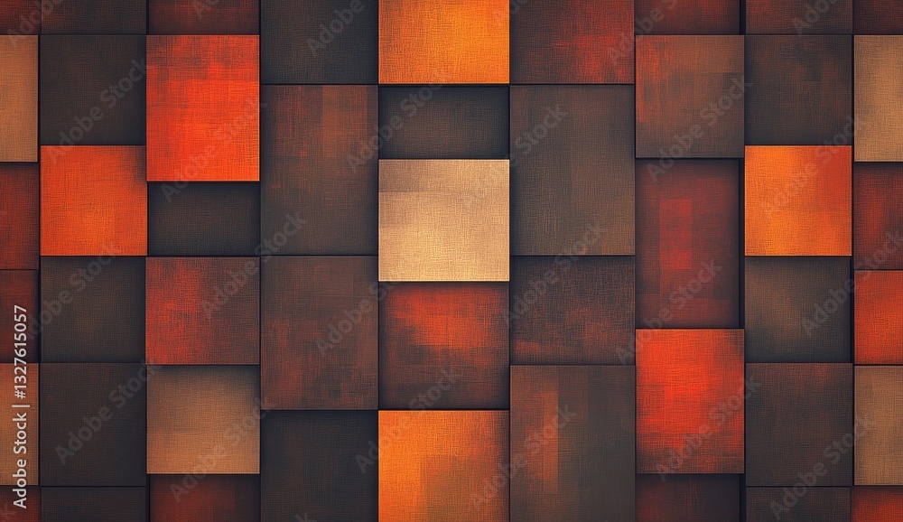 Poster Geometric square pattern background