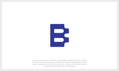 Letter B Logo Template Design Vector Illustration	
