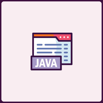 Java Programming Language Symbol for Software and Application Development