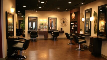 Modern Hair Salon Interior Design Stylish Stations