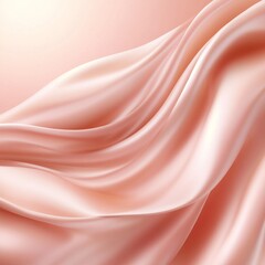Soft pink satin fabric, delicate and smooth, was gracefully arranged on a flat surface, evoking a sense of luxury and calm, perfect for refined environments