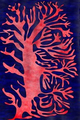 hand drawn vector illustration of an abstract background