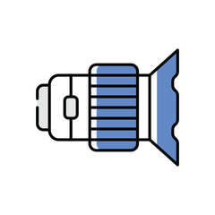 Lenses  Vector icon