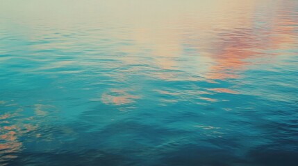 Obraz premium Serene Reflections of a Colorful Sky at Golden Hour