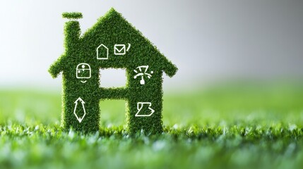 Green House Representing Eco Friendly Smart Home Living