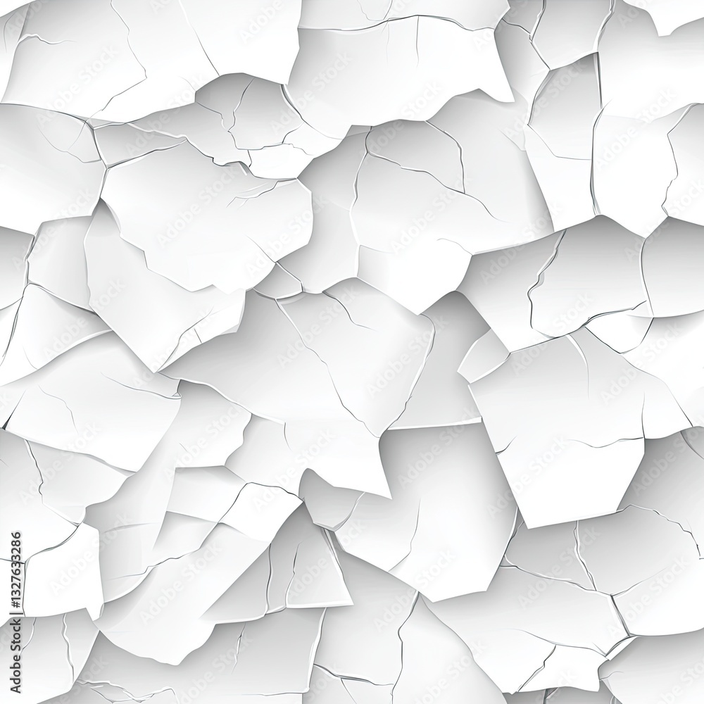 Poster seamless pattern detailed white crumpled paper texture offers a unique visual for backgrounds and de