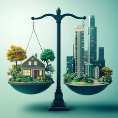 Balance of City and Nature