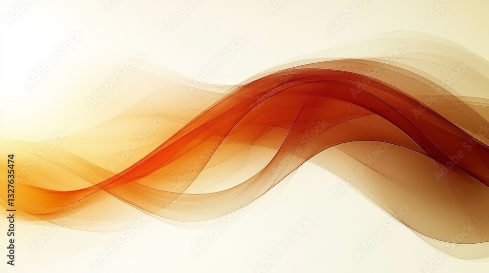 Poster a colorful abstract gradient background blending warm orange and yellow tones, generating a serene y