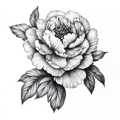 hand drawn flower
