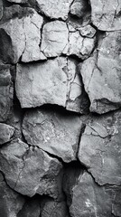 Intriguing Stone Texture: A Detailed View of Cracked Earth