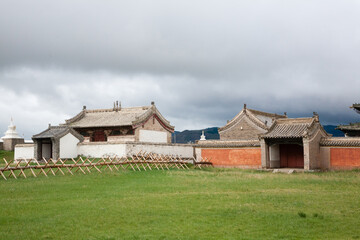 Erdene Zuu monastery view, Mongolia landmark