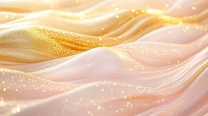 A smooth gradient of liquid gold and blush pink creating elegant rivulets