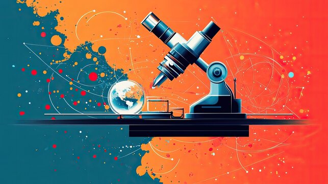 National Science Day celebrated with modern graphics and educational themes.