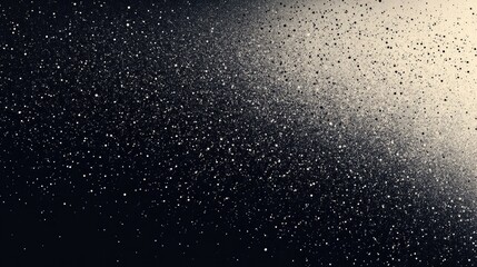 Enigmatic Spread of Soft Particles Transitioning from Dark to Light Shades Evoking Tranquility and Depth in a Minimalist Abstract Composition Perfect for Modern Art Displays