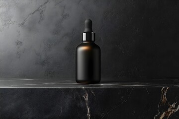 luksusowy, produkt, mockup, matowa czerń, eleganckie tło, subtelne oświetlenie, delikatne cienie, ekskluzywny wygląd, high-end, premium, hiperrealistyczne tekstury, doskonałe refleksy, minimalistyczny
