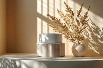 mockup produktu, puste miejsce na tekst, białe tło, studio fotograficzne, makieta reklamowa, wizualizacja, elegancki design, neutralne oświetlenie, fotografia reklamowa, edytowalne tło, branding, prod