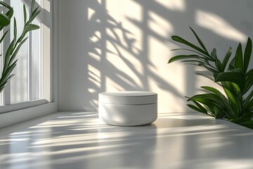 mockup produktu, puste miejsce na tekst, białe tło, studio fotograficzne, makieta reklamowa, wizualizacja, elegancki design, neutralne oświetlenie, fotografia reklamowa, edytowalne tło, branding, prod