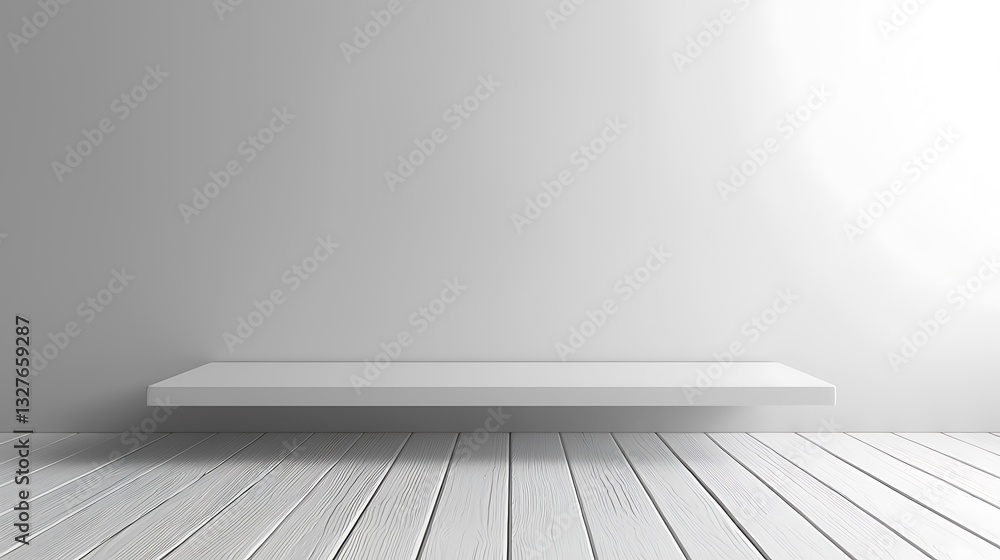 Poster white shelf minimalist product display background