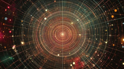 Abstract Technology Art: A Stunning Visual Representation of Data Flow