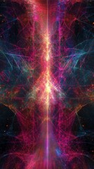 Abstract Cosmic Design: A Vibrant Exploration of the Universe's Intricate Patterns