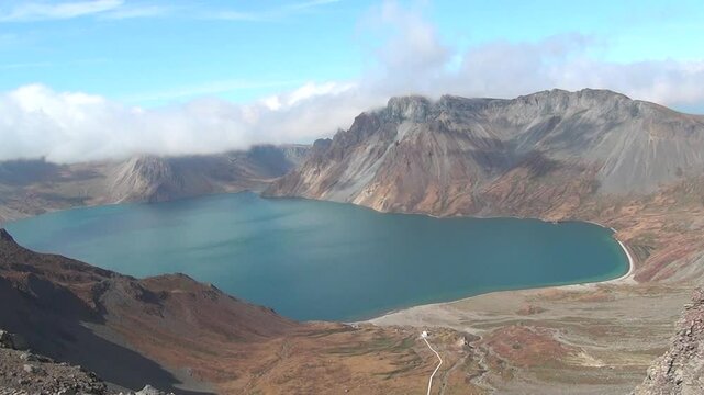 Mount Paektu and its crater lake, Ryanggang Province, Mount Paektu, North Korea