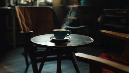 Fototapeta premium Cozy morning coffee