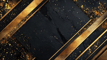 Fototapeta premium Marble with golden texture background vector illustration design for wedding invitation card, banner, cover, luxury pattern template