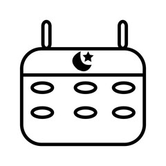 vector illustration of ramadhan calendar