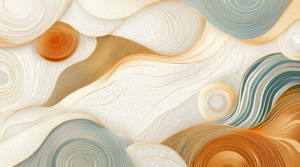 Obraz premium Luxury abstract Banner background vector. Modern geometric shapes an d gold line art wallpaper design for website, prints, cover, backdrop, Wall art and wall decoration.