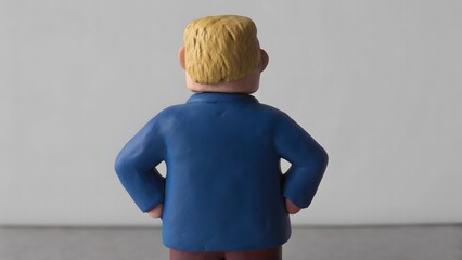 Trump made of plasticine