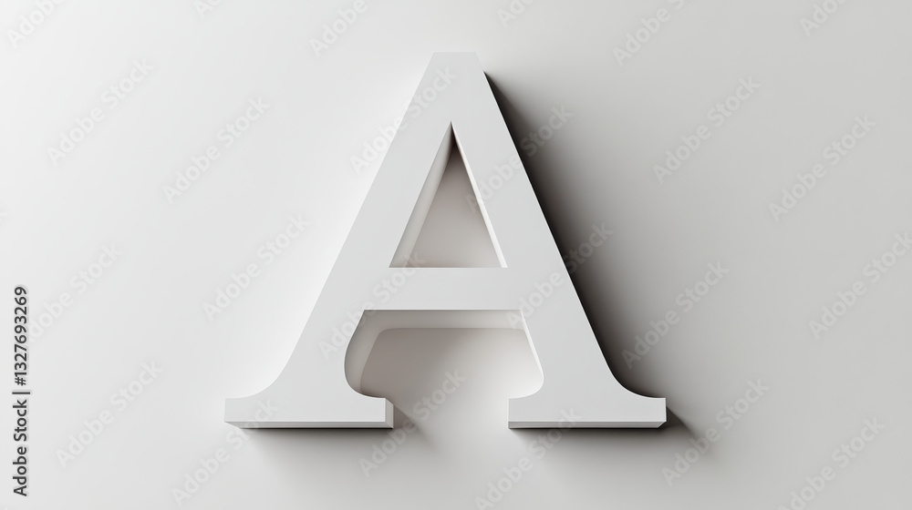 Poster font space alphabet, typeface script with minimal design, typographic modern graphic vector illustra