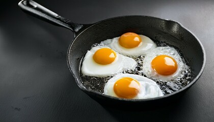 fried egg in a frying pan